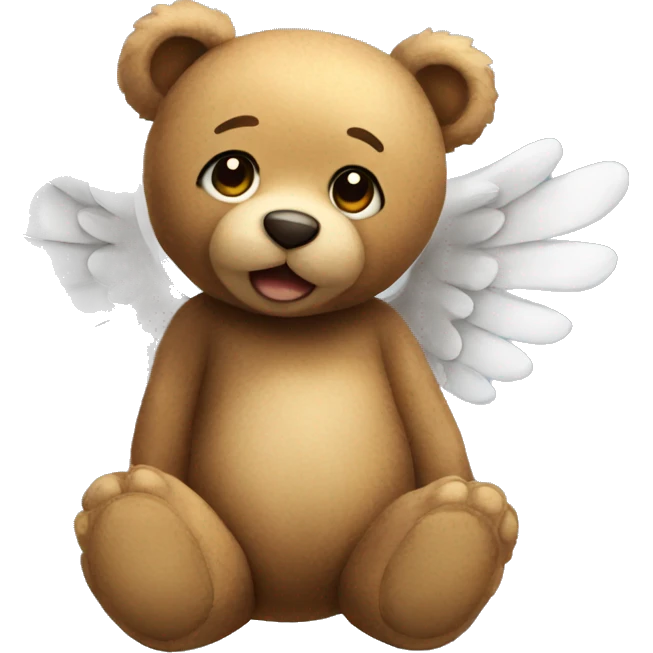 Teddy bear with wings emoji