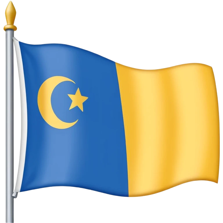 bandera dividida horizontalmente en tres colores: blanco, azul y amarillo (en ese orden) emoji