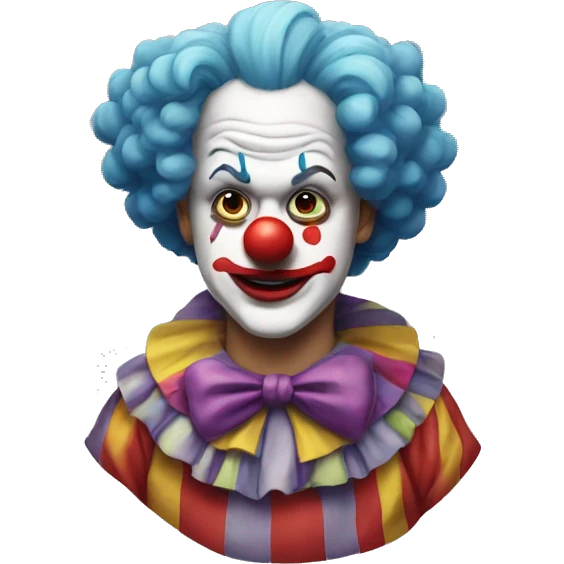clown with the 😞 emoji