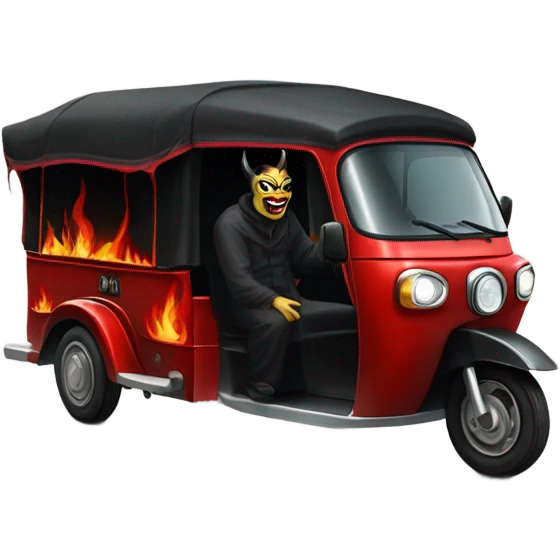 Satan’s tuk tuk emoji