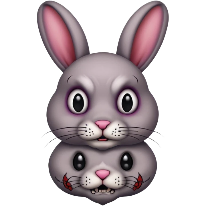 tattooed-scary-looking-bunny-with-heavy-face-tattoes emoji