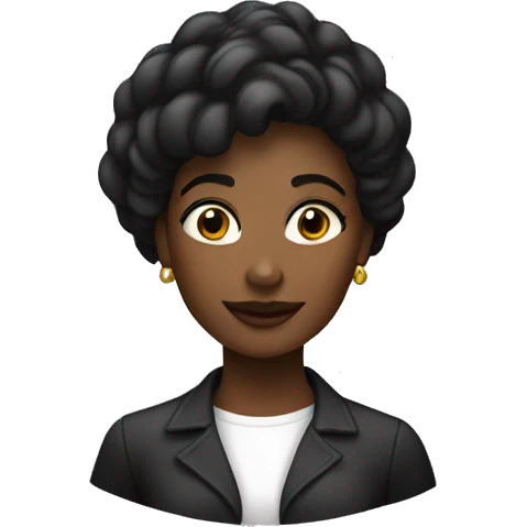Femme noire élégante emoji