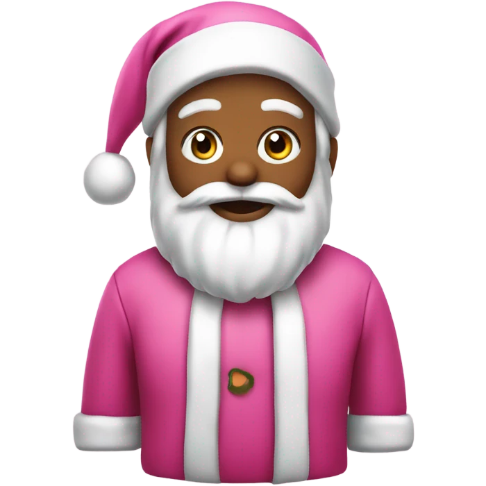 santa claus pink emoji