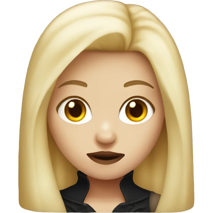 Vampire girl with blonde hair emoji