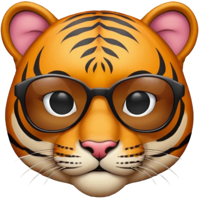 Tiger wearing sunglasses  emoji