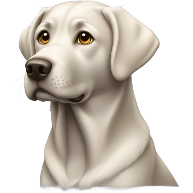 Labrador silver emoji
