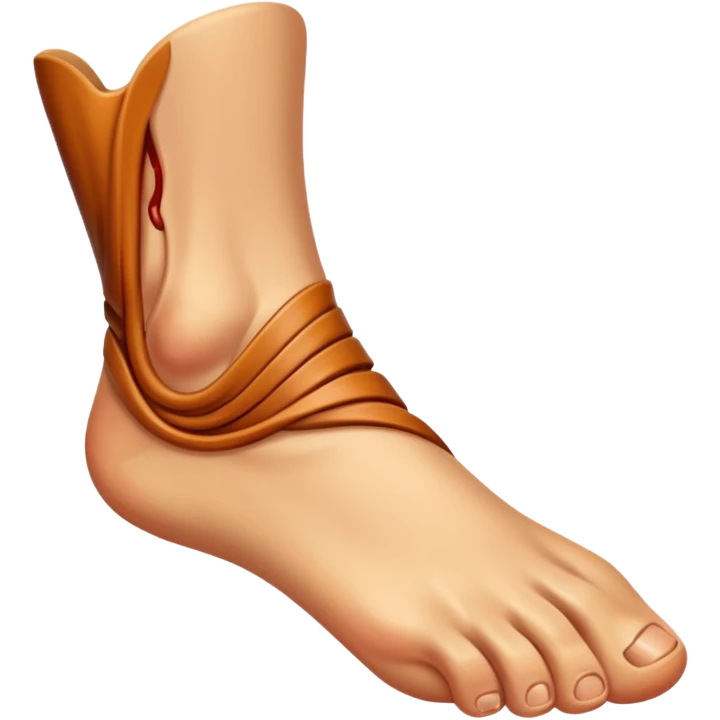 Twisted ankle  emoji