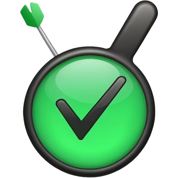 A tick sign with the background as blue emoji