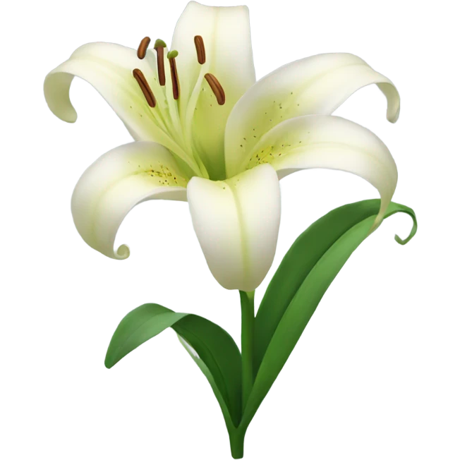 Lily flower  emoji
