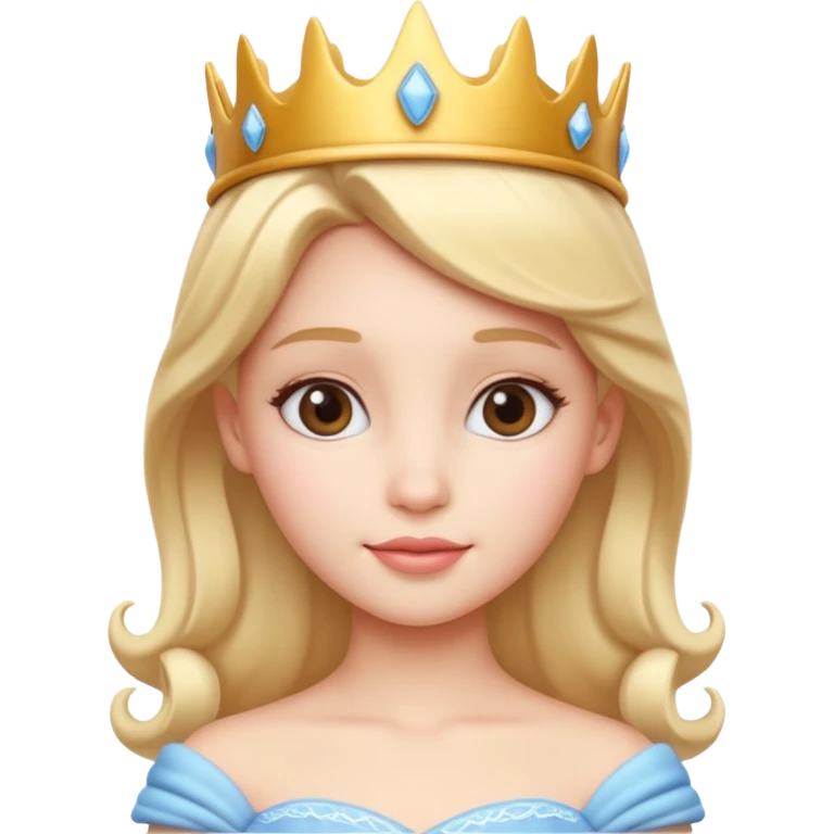 Creami bel la principessa cute e bella 3d emoji