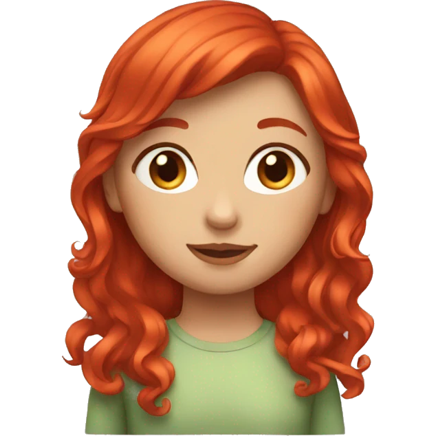 red headed girl  emoji