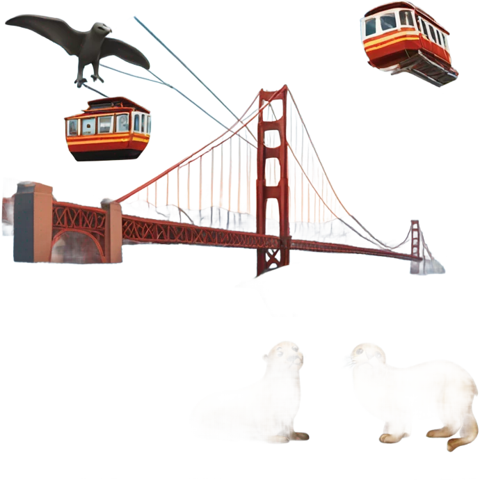 Make an emoji that represents San Francisco, California emoji