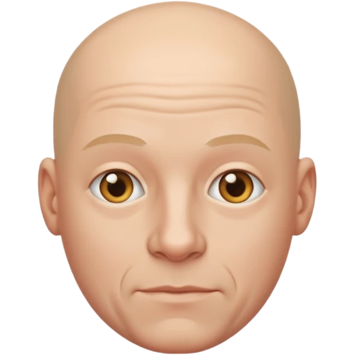 bald white man emoji
