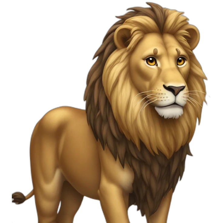 Lion sur cheval emoji