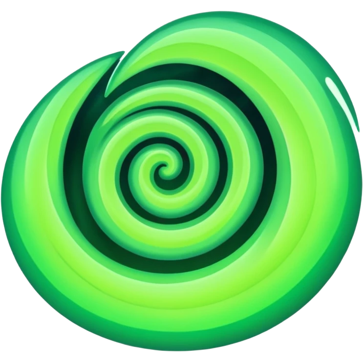 green aurora emoji