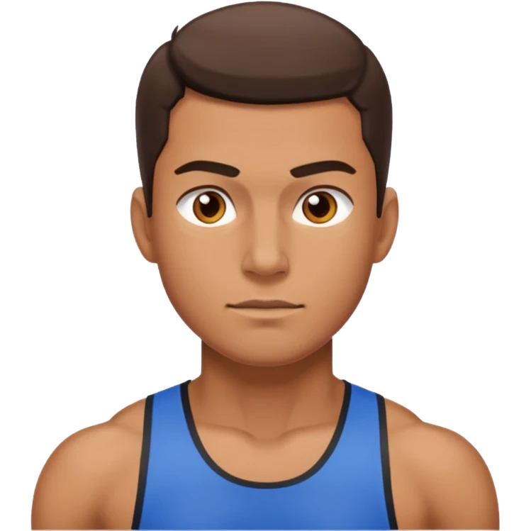 a man training emoji