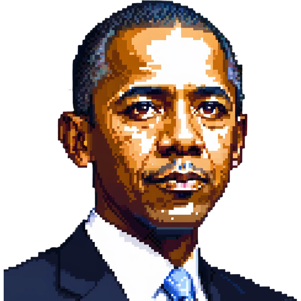 portrait of Barack Obama emoji