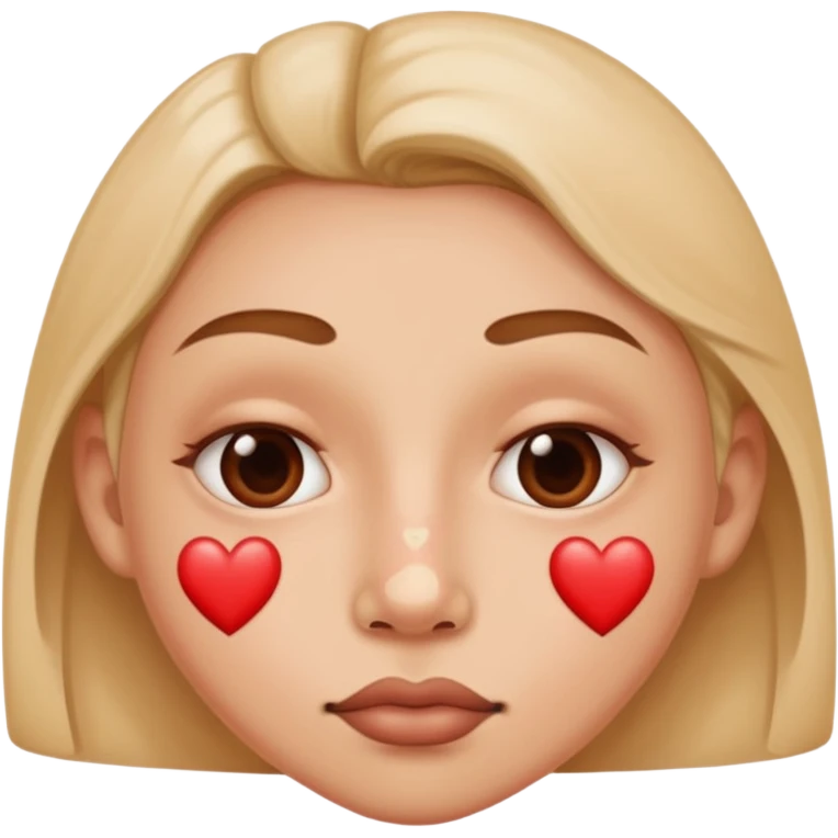 nostrils shaped like hearts emoji