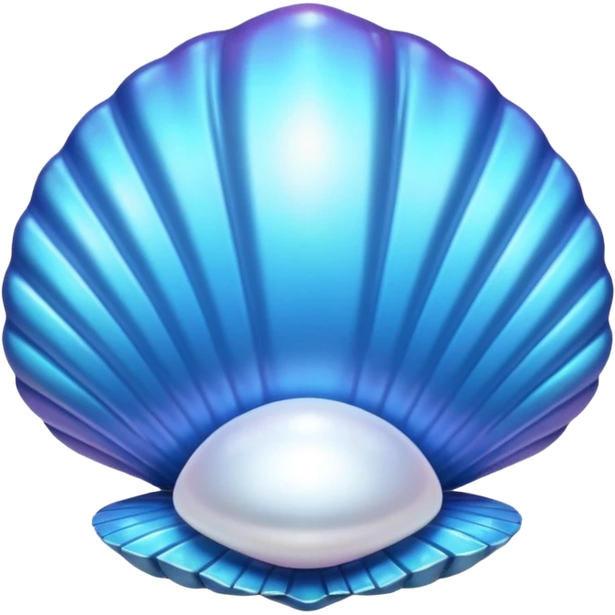 pearl in blue shells emoji