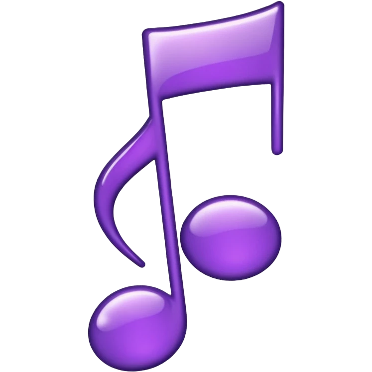 music note purple emoji