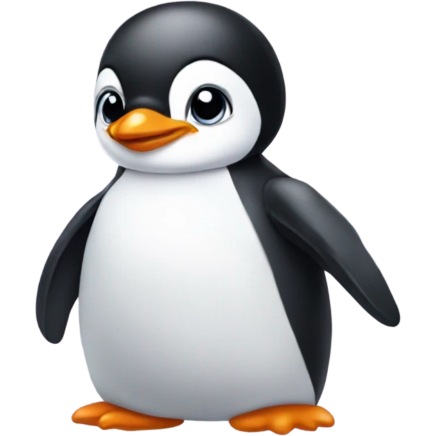 penguin baby wearing a bow  emoji