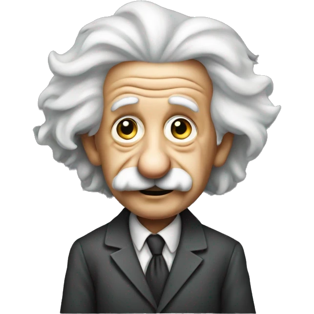 albert einstein holding boom emoji
