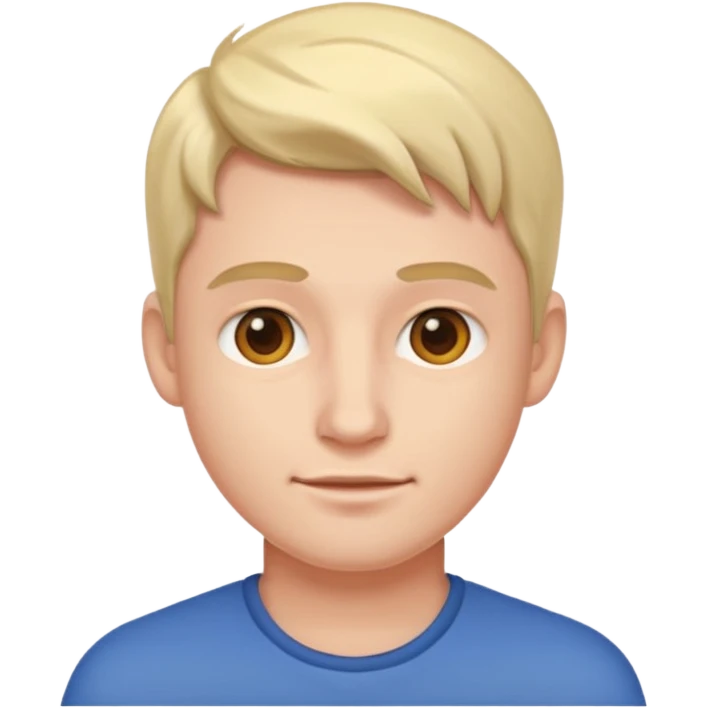 Make a close up of a male emoji