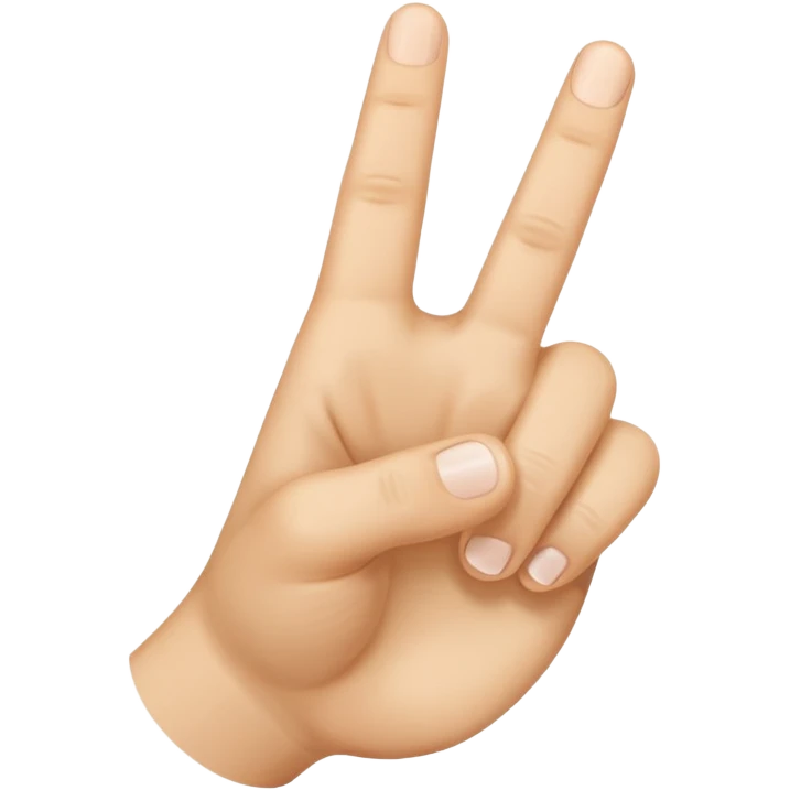 Only one finger down emoji