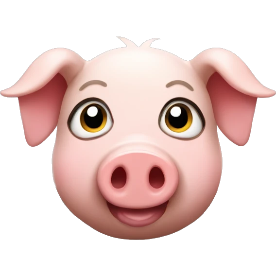 Cute pig face covered in mud emoji