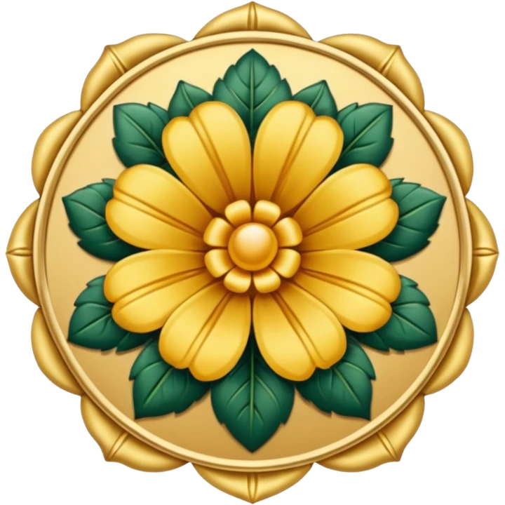 flower badge emoji