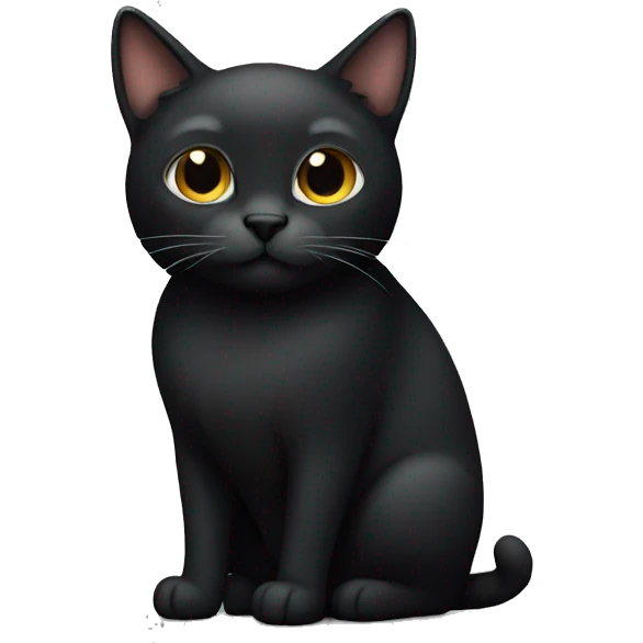 cat in black emoji