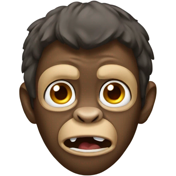 Monkey mad emoji