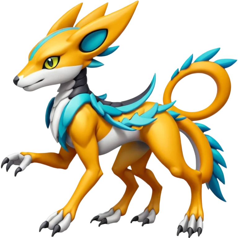 Colorful Meloetta-Wargreymon-Sergal-Pokémon-Digimon-Fakémon-fusion-hybrid-creature emoji