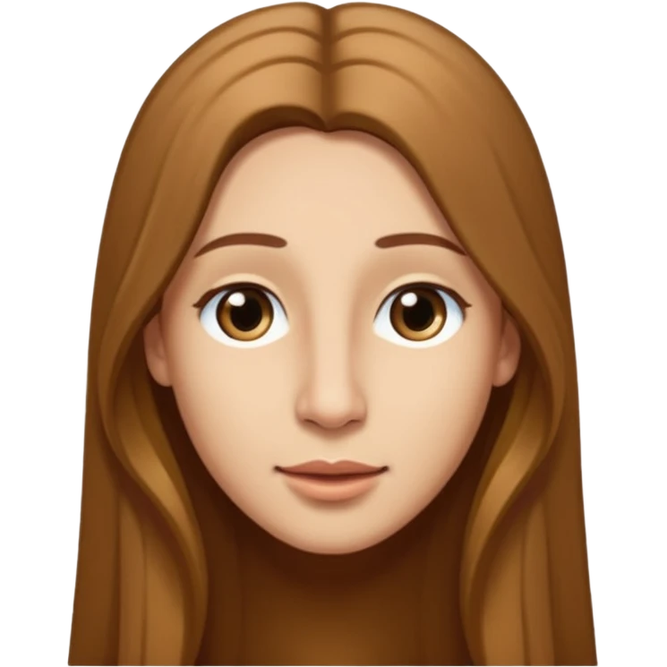 Make a emoji of a person with light skin with long nose hair that goes down like 2 inchis with long hair and with not that much hair and with his hair brown emoji