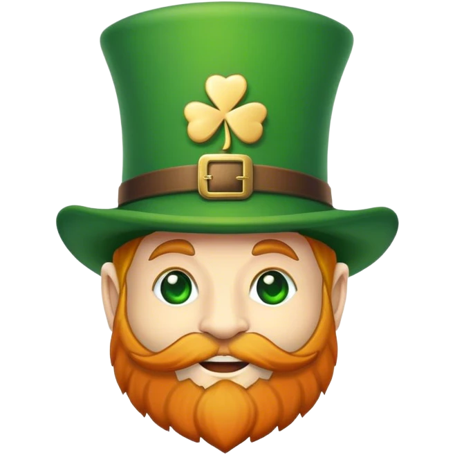 80'pc with Irish leprechaun hat on the top emoji