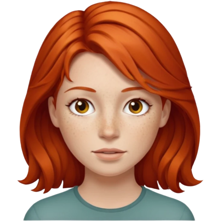 rothaarige frau emoji
