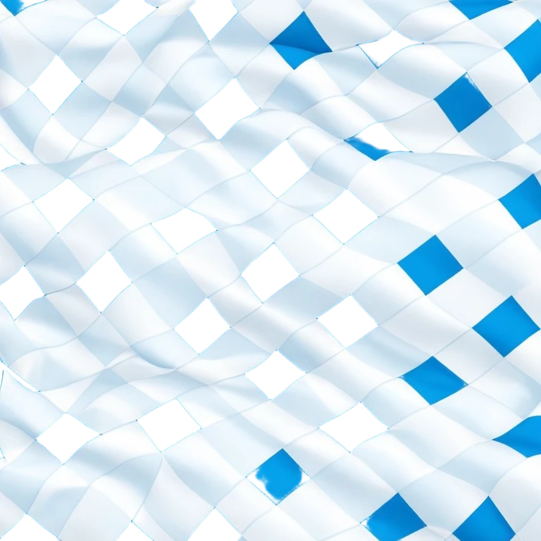 Bavarian flag with blue and white lozenges emoji