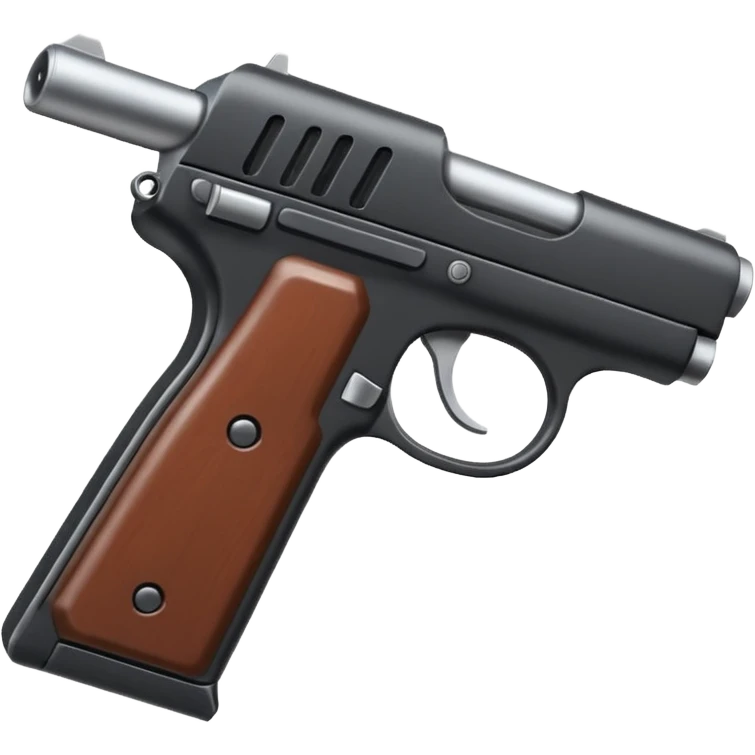 Con una gora de lado con una pistola emoji