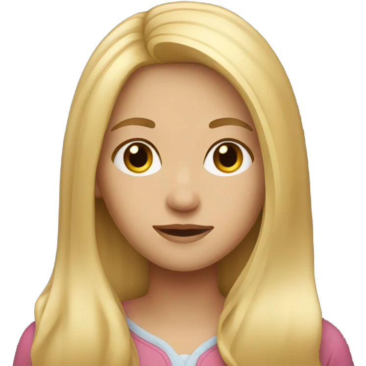 A girl with blonde hair  emoji
