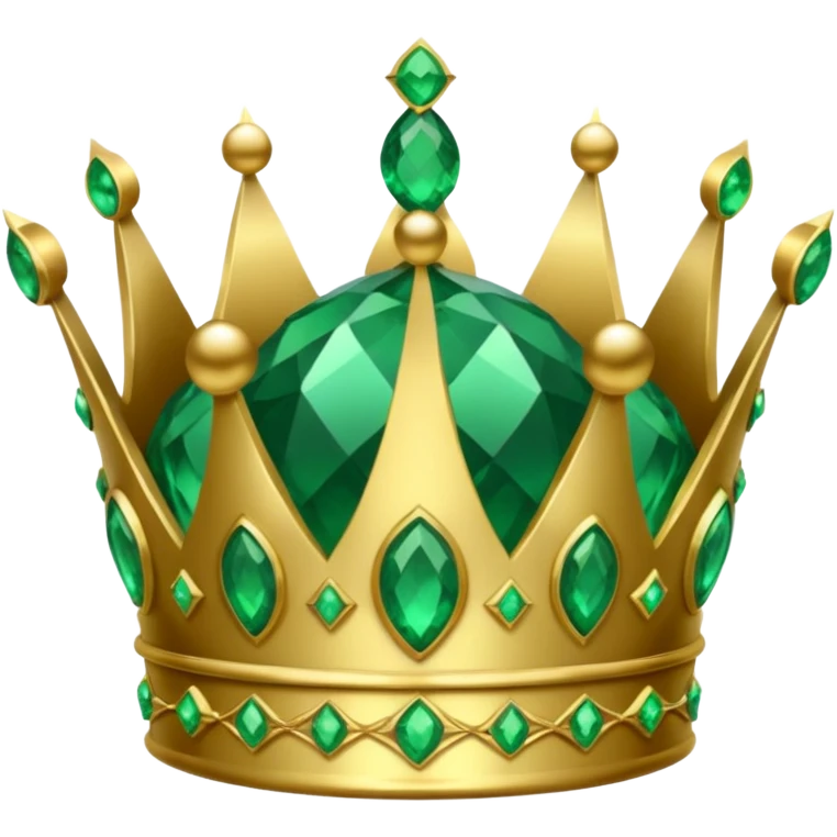 crown made of emerald emoji