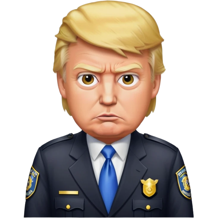 Donald trump getting arrested  emoji