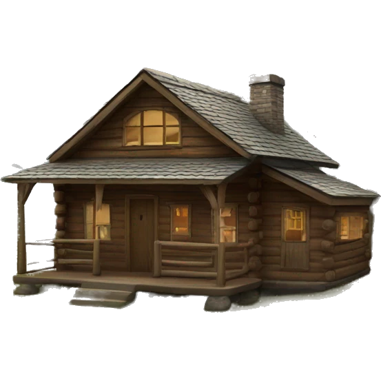 cabin house  emoji