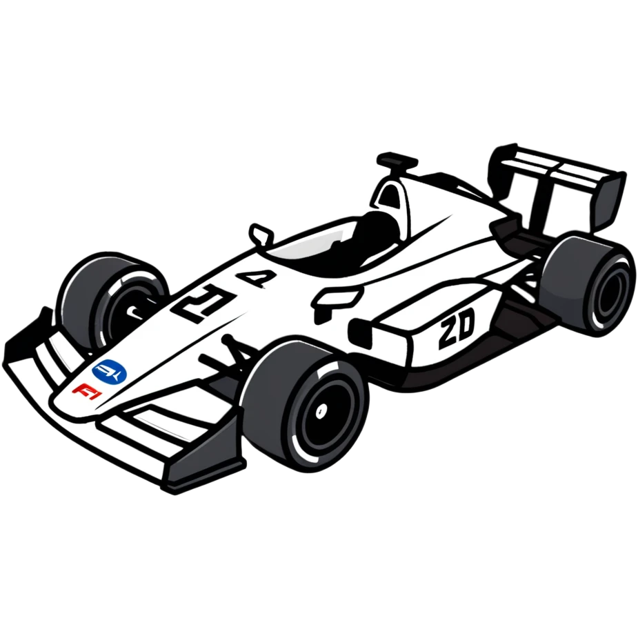 F1 racing car emoji