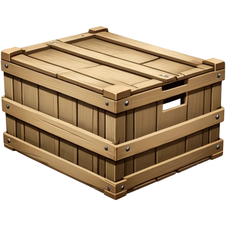 wooden cargo crate emoji