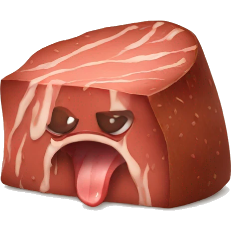 sad steak emoji