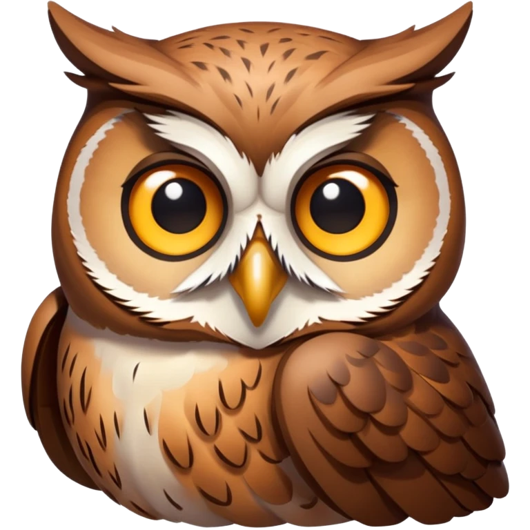 Сова Художник ленится emoji