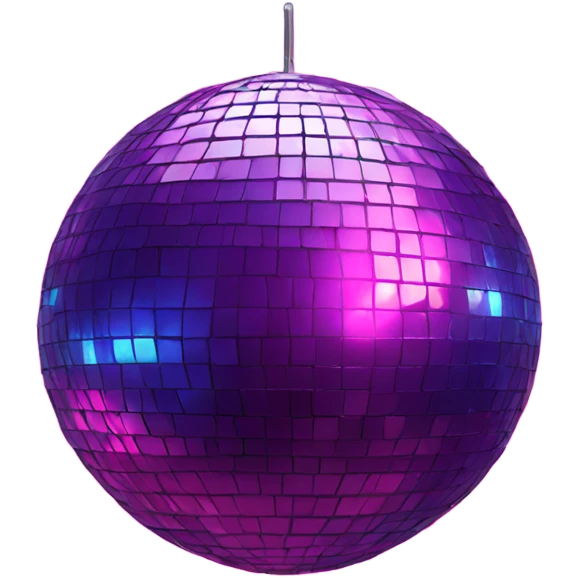 Neon disco ball emoji