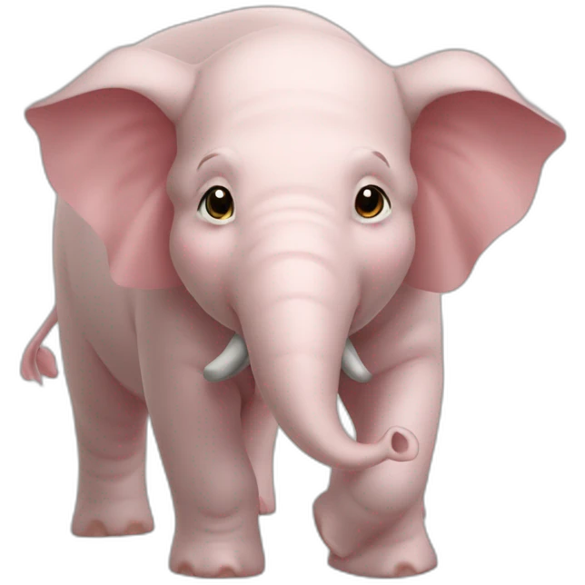 Cochon sur éléphants emoji