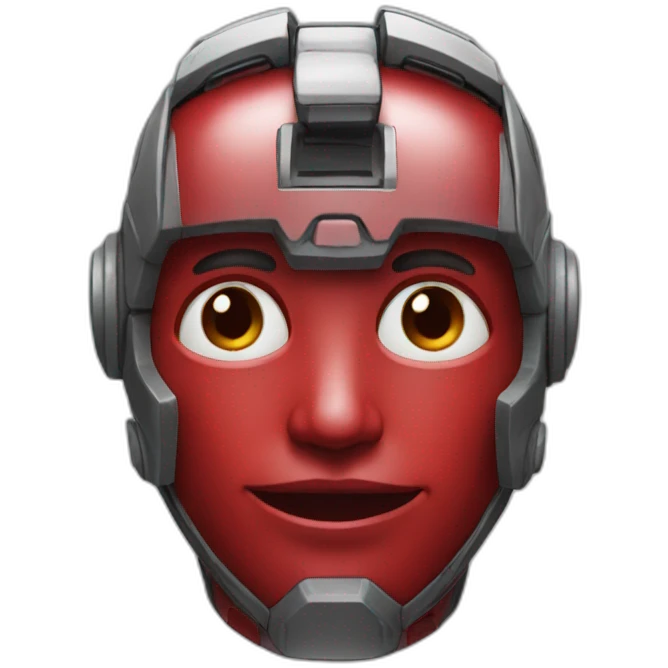 ai bot red color scheme emoji
