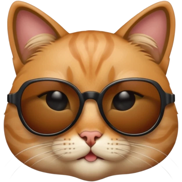 Cat wearing sunglasses emoji